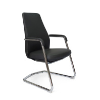 Кресло AR-C1802-V черный кожа+экокожа Кресло AR-C1802-V черный кожа+экокожа