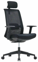 Кресло Sunon Yoho CYH81SW черный каркас черная сетка (с подголовником) Кресло Sunon Yoho CYH81SW черный каркас черная сетка (с подголовником)