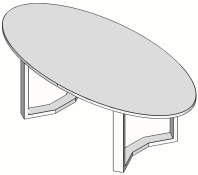 Стол переговоров овальный Framework 230х110 Стол переговоров овальный Framework 230х110