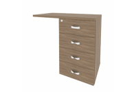 Тумба приставная (универсальная л/пр) Onix O.TPU-4