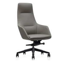 Кресло Captain A1908 темно-серая кожа Кресло Captain A1908 темно-серая кожа