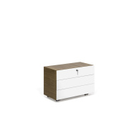 Тумба мобильная широкая Kyo KY3017 002 301 + 3517005025 Орех/белый Тумба мобильная широкая Kyo KY3017 002 301 + 3517005025 Орех/белый