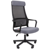 Кресло CHAIRMAN 590 сетка/ткань серое