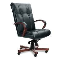 Кресло Multi Office Paris A зеленая кожа Кресло Multi Office Paris A зеленая кожа