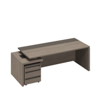 Стол руководителя с тумбой 3-ящичной с замком U.RUS РС 119 левый Стол руководителя с тумбой 3-ящичной с замком U.RUS РС 119 левый