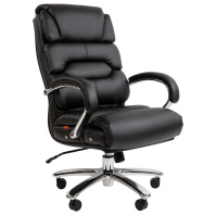 Кресло Chairman 409 черная кожа
