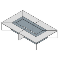 Стол для переговоров Metod Meeting 406х250