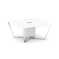 Стол для переговоров (Пластик Феникс+Нерж. сталь) Steel Meet MF-PR.B.SP-08  Стол для переговоров (Пластик Феникс+Нерж. сталь) Steel Meet MF-PR.B.SP-08