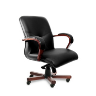 Кресла Multi Office Mercury B черная кожа