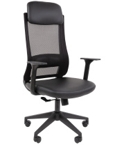 Кресло Chairman 500 LT черная экокожа