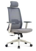 Кресло Sunon Yoho CYH60SW белый каркас серая сетка Кресло Sunon Yoho CYH60SW белый каркас серая сетка