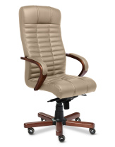 Кресло Multi Office Atlant A бежевая кожа