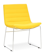 Кресло Sydney с низкой спинкой без подлокотников на хромированной опоре в ткани 1 категории Кресло Sydney с низкой спинкой без подлокотников на хромированной опоре в ткани 1 категории