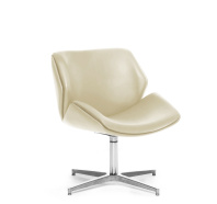 Кресло Charm Wood Lounge бежевый кожа Кресло Charm Wood Lounge бежевый кожа