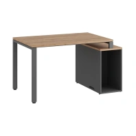 Стол с опорной тумбой на металлокаркасе Tess TES381136