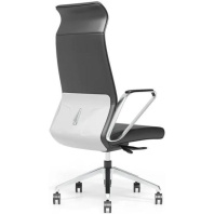 Кресло Sunon Hero CHR80SC-2 кожа черная - белый пластик Кресло Sunon Hero CHR80SC-2 кожа черная - белый пластик