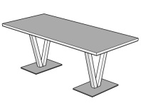 Стол для переговоров Vix 220х120