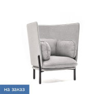 Кресло Bellagio 1 high высокая спинка UNO silver / silver Кресло Bellagio 1 high высокая спинка UNO silver / silver