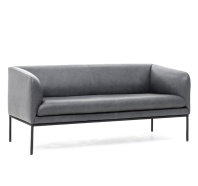 Диван 2-х местный LIRO 2 Montana Ferro серая кожа