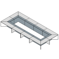 Стол для переговоров Metod Meeting 726х360