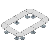 Стол переговоров Skandi 380х560