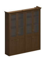 Шкаф высокий со стеклянными дверями Perseo ПС 357 ДМ  (2 для документов) Шкаф высокий со стеклянными дверями Perseo ПС 357 ДМ  (2 для документов)