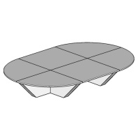Стол переговоров овальный Monumental  484