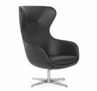 Кресло Elegance Metal кожа черная
