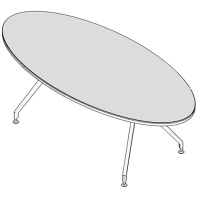 UFO Стол переговоров овальный 220х100 UFO Стол переговоров овальный 220х100