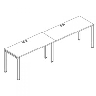 Рабочая станция (2х120) А4 Б1 003-2 на металлокаркасе UNO  Рабочая станция (2х120) А4 Б1 003-2 на металлокаркасе UNO