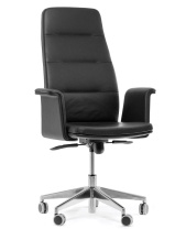 Кресло Karl A SOFT черная кожа