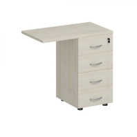 Тумба приставная 4-х ящичная с замком Комфорт КФ К.310  Тумба приставная 4-х ящичная с замком Комфорт КФ К.310