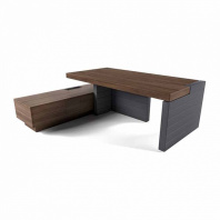 Jera 159955 Стол руководителя с правой боковой опорой и левой тумбой 