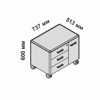 158526 IULIO - Сервисная тумба передвижная с замком 158526 IULIO - Сервисная тумба передвижная с замком
