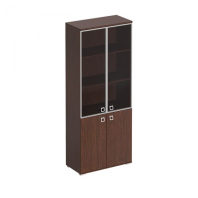 Шкаф со стеклянными тонированными дверьми в рамке Cosmo КС 306 ВН