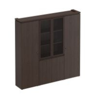 Шкаф для документов узкий + со стеклом + для одежды узкий МК 377 