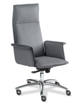 Кресло Epsilon Luxe A серая кожа Кресло Epsilon Luxe A серая кожа