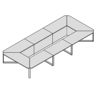 Стол переговоров Kaizen 568х248 Стол переговоров Kaizen 568х248