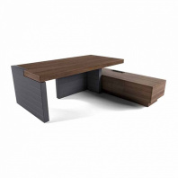 Jera 159958 Стол руководителя с левой боковой опорой и правой тумбой 