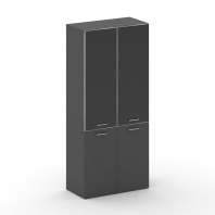 Шкаф широкий высокий Fresco FRU.ST-101 black