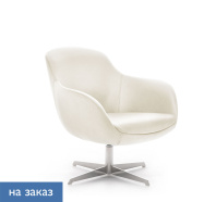 NOBLE Metal Кресло кожа бежевая