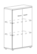 Шкаф средний закрытый А4 9364