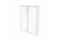 Onix O.ST-2.4R white  Шкаф средний широкий (2 средних фасада стекло лакобель в раме)