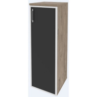 Шкаф пенал средний для документов правый Onix O.SU-2.4R-R white/black 