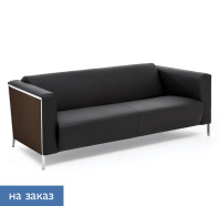 VISPO Wood 3м диван кожа орех