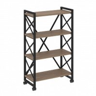 Стеллаж на колесных опорах - 4 полки LOFT VR.L-MST.K-4.8  Стеллаж на колесных опорах - 4 полки LOFT VR.L-MST.K-4.8