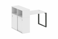 Стол рабочий Metal System Style с опорным шкафом-купе БО.РС-СШК-3.2 Стол рабочий Metal System Style с опорным шкафом-купе БО.РС-СШК-3.2