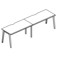 Рабочая станция на металлокаркасе (2х120) Alta MT МР Б1Б 003.02-2