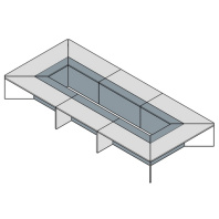 Стол для переговоров Metod Meeting 565х250