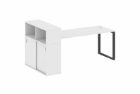 Стол рабочий Metal System Style с опорным шкафом-купе БО.РС-СШК-3.5 Стол рабочий Metal System Style с опорным шкафом-купе БО.РС-СШК-3.5